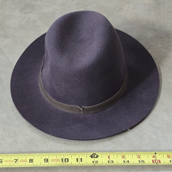 Janessa Leone Plum fedora wool hat main image 13